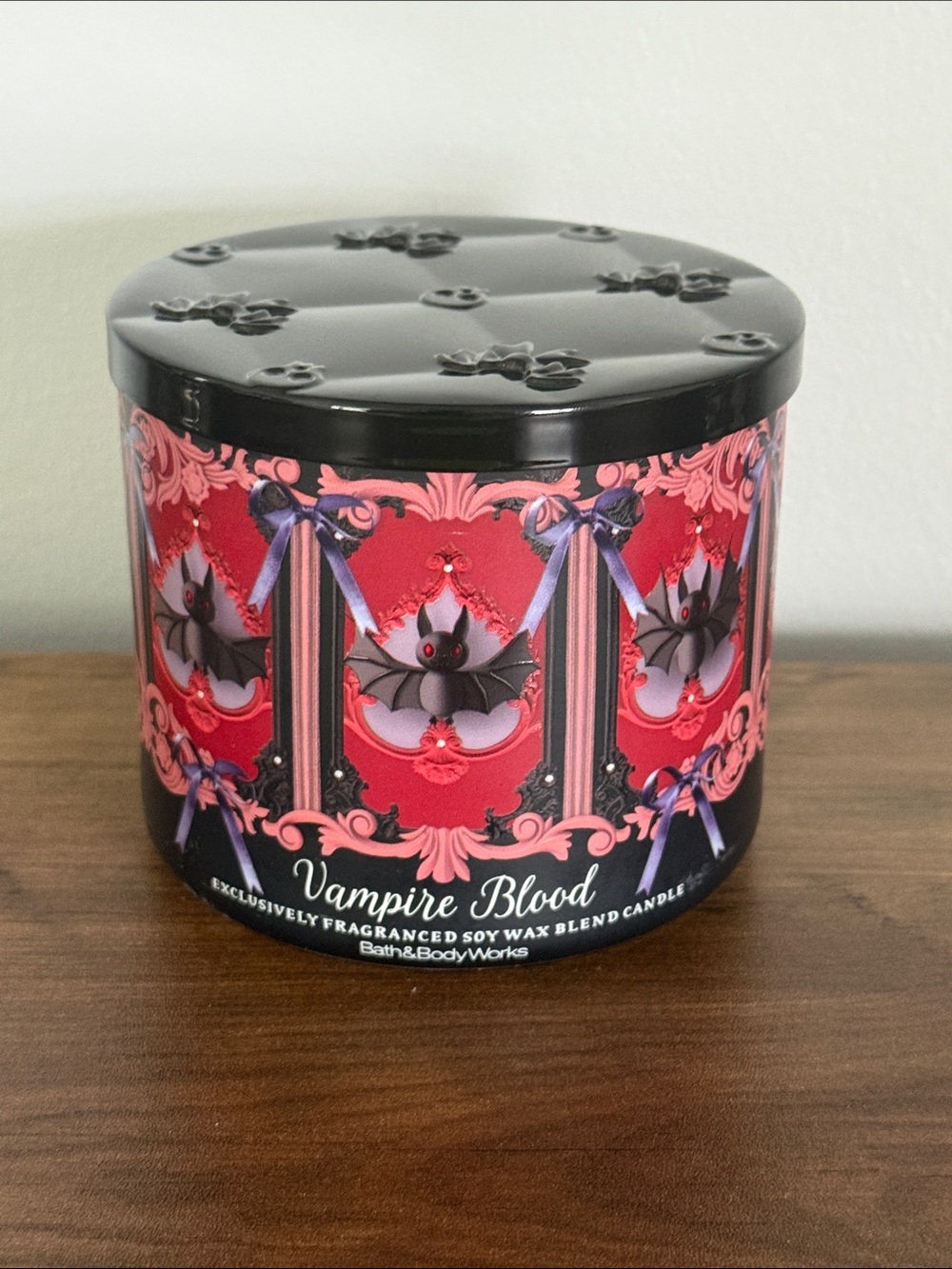 Bath & Body Works Vampire Blood 3-Wick Candle Halloween NEW